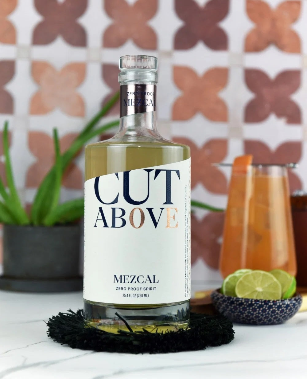 Shaker & Spoon Zero Proof Mezcal non-alcoholic spirit bottle