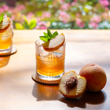 Honeyed Peach Tea cocktail syrup bottle