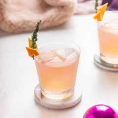 Orange-Thyme cocktail cordial bottle